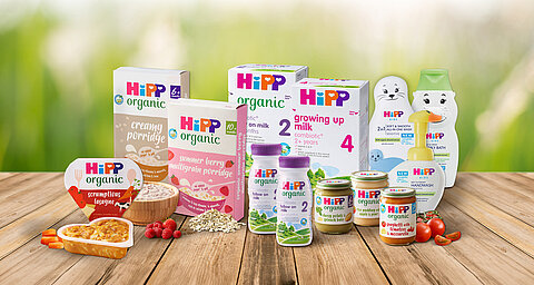 Range of HiPP products