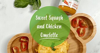 Sweet Squash and Chicken Omelette weaning recipe