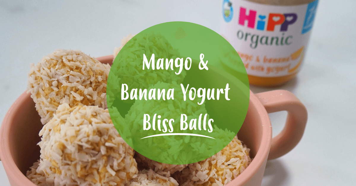 Baby Led Weaning Mango & Banana Yogurt Bliss Balls